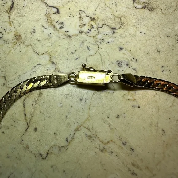14k Herringbone Bracelet - Picture 2 of 7